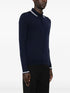 knitted wool polo shirt